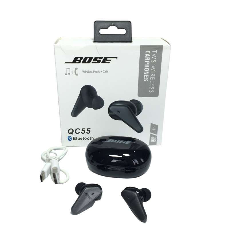 Jual TWS Bose QC55 Headset Bluetooth Wireless Earphone Stereo