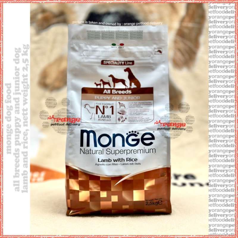 Monge puppy lamb and rice shop