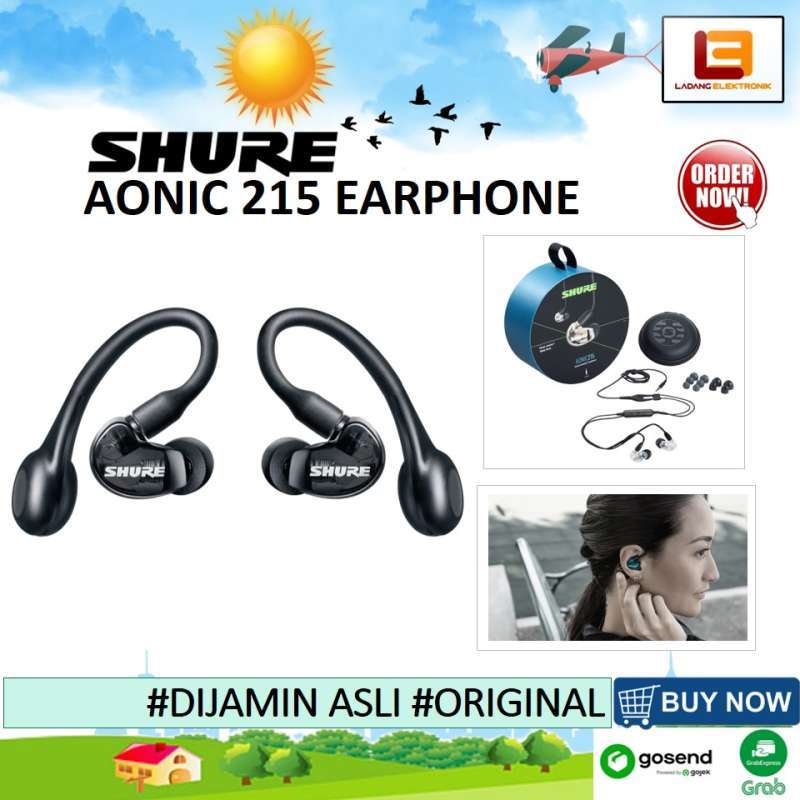 Promo Shure Aonic 215 Wired Sound Isolating Earphone Diskon 1 di