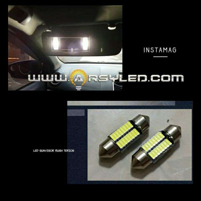 Promo Lampu Arsy Led Sunvisor Sun Visor Cermin Rush Terios 16