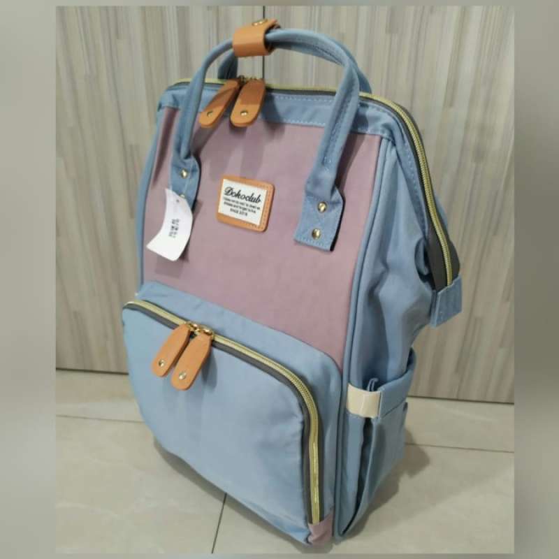 Jual lux diaper backpack dokoclub Blue Taro di Seller Edumart