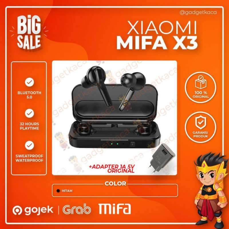 Headset Bluetooth MiFa X3 TWS Wireless ALT AirPods AirDots Xiaomi 5.0