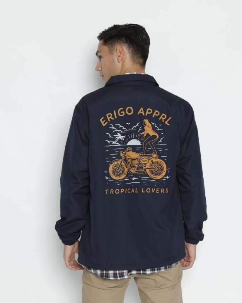 Tropical coach jacket top