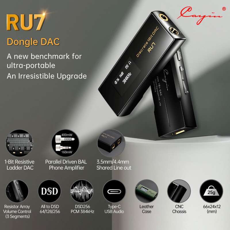 Cayin RU7 Discrete 18bit ドングルDAC おまけ付 Cayin RU7