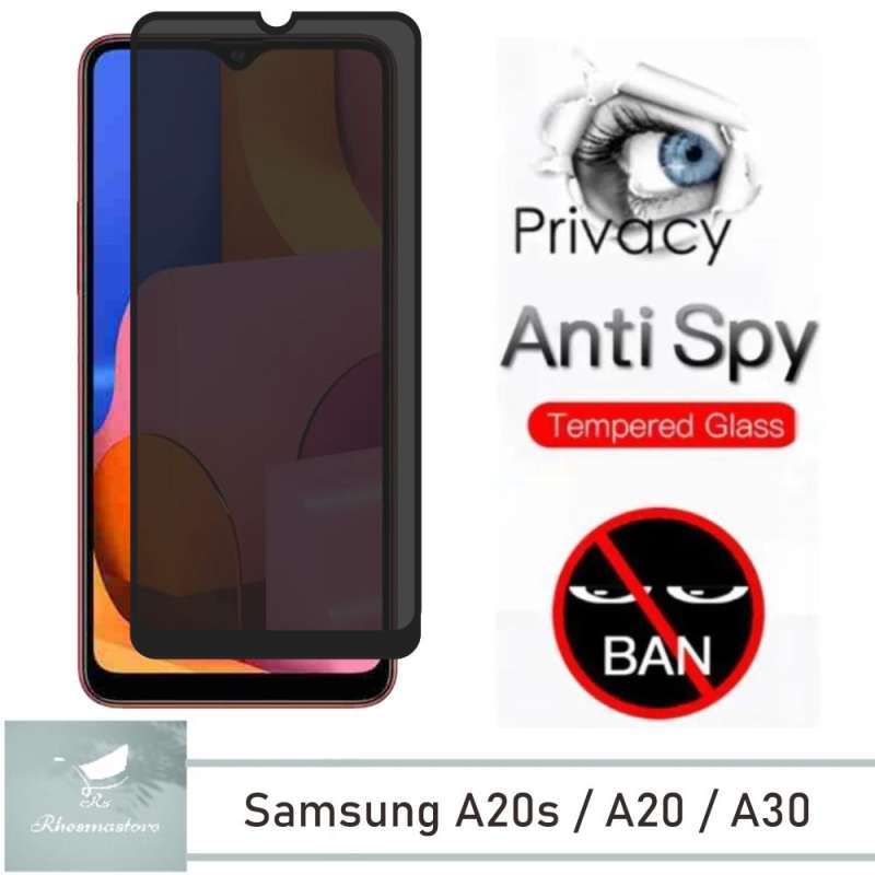 Promo Tempered Glass Layar Anti Spy Samsung A20 A30 A20S Anti Gores  Kaca Privasi