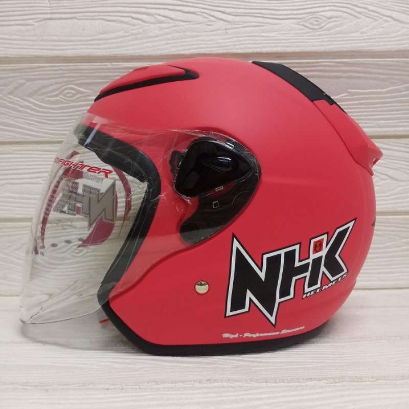 Promo Gratis Ongkir Helm Nhk Halfface Nhk R6 Solid Pink Magenta