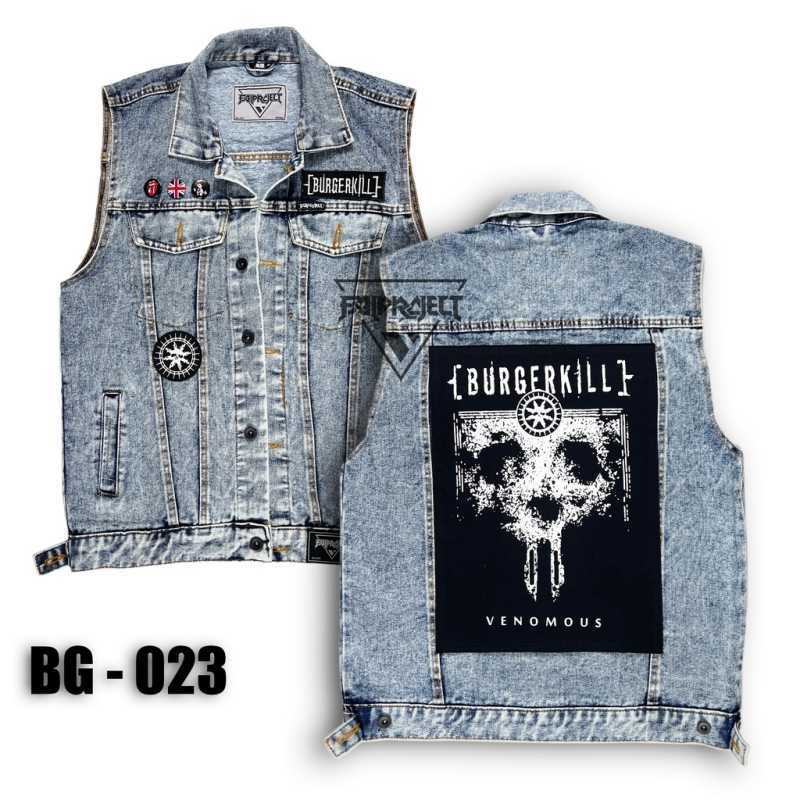 JAKET ROMPI PRIA motif band dan motor CUSTEM AKSESORIS SUDAH DI JAHIT DESAIN CASUAL YANG MENAMBAH KELAKIAN 99 9 JAKET JEANS ROMPI JEANS