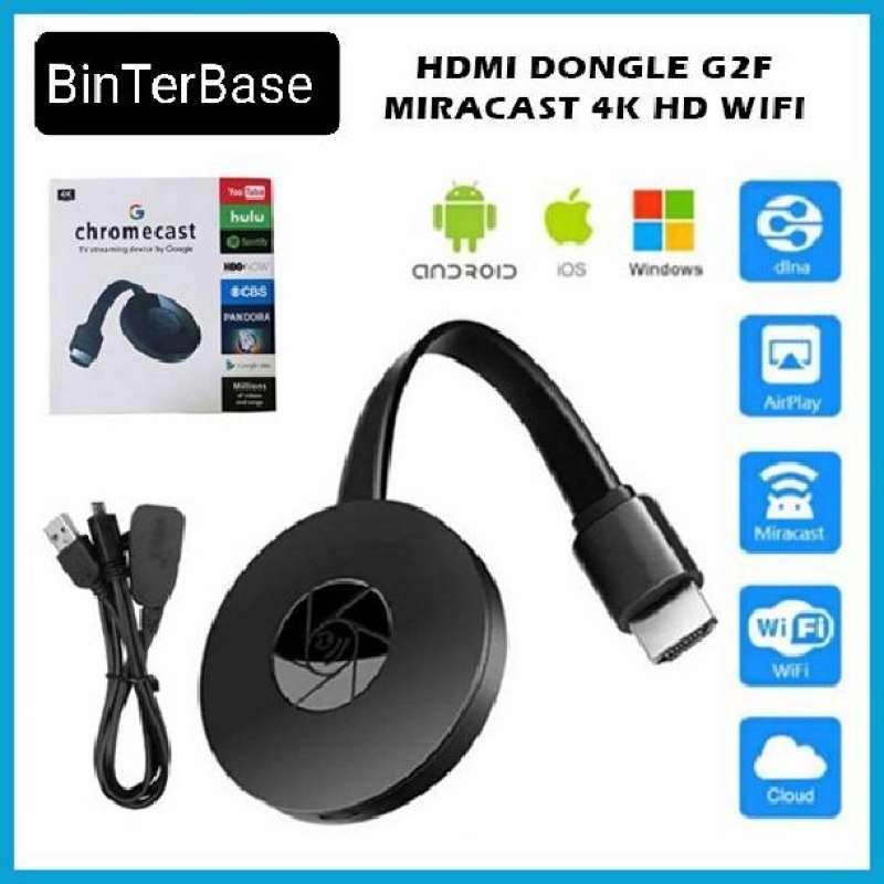 HDMI dongle chromecast miracast 4K HD Wifi G2F mirroring TV