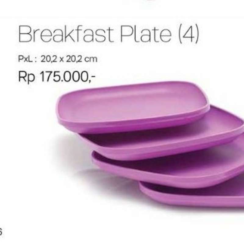 Promo Tupperware Breakfast Plate Luncheon Plate Piring Plastik