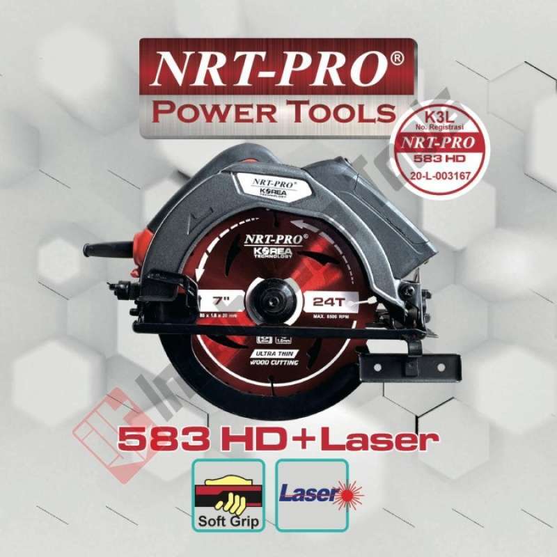 Promo NRT PRO 583 HD Mesin Circular Saw 7 Inch Gergaji Potong