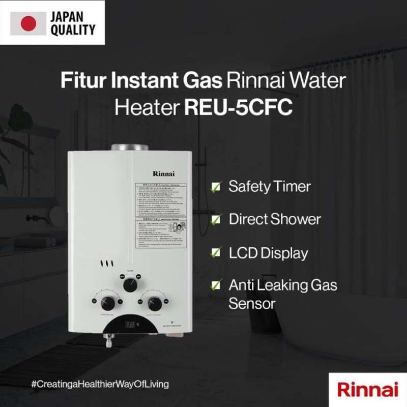 Jual Water heater gas instant RINNAI REU-5CFC di Seller Memory Elektronik -  Memory Elektronik (Big Produck) | Blibli