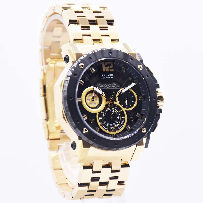 Jam Tangan Pria Balmer 7935 Balmer B.7935 Black Gold Original Garansi
