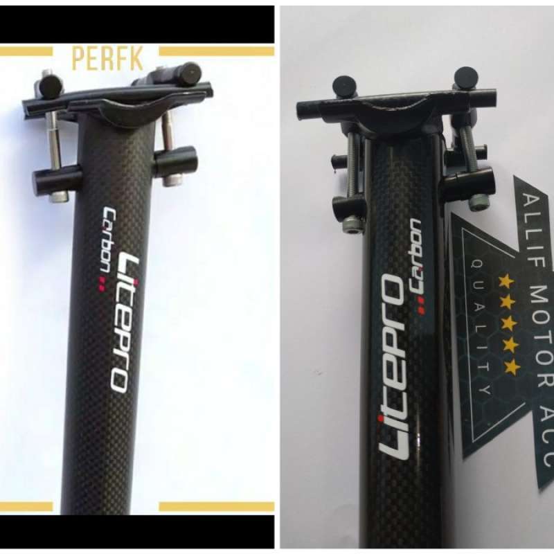 Seatpost carbon sepeda lipat best sale