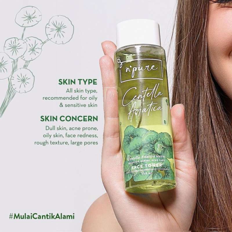 Npure Cetella Aciatica Face Toner Cica Series (100Ml)Mengobati Jerawat