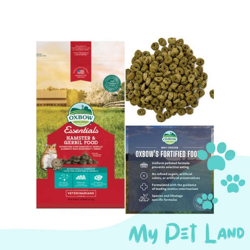 Promo Hamster Gerbil Food Oxbow Essential pellet makanan kering