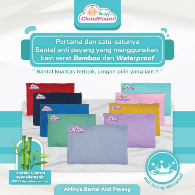 Promo Bantal Bayi Anti Peyang Baby Cloudfoam Original pengiriman Bekasi Diskon 33 Di Seller Kanzahana Store Koja Utara Kota Jakarta Utara Blibli
