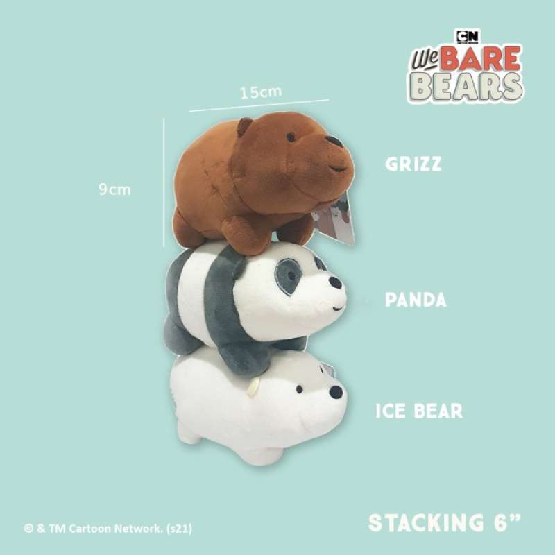 We bare bears stack plush on sale