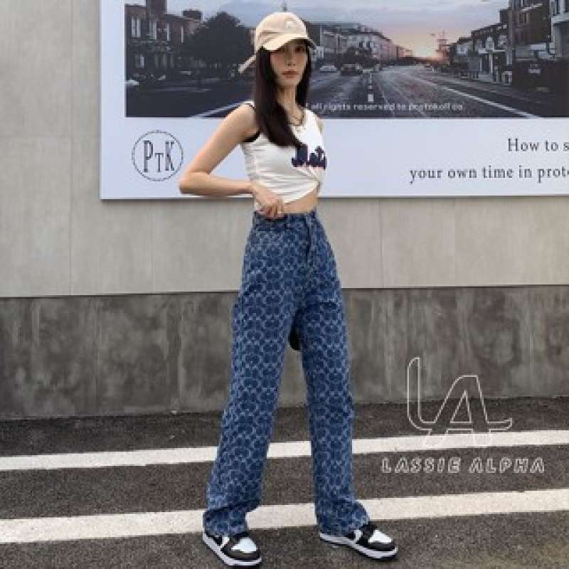 Boyfriend jeans korean style on sale