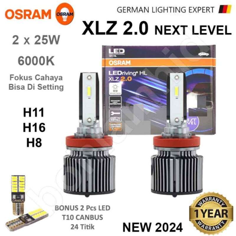 Promo Lampu LED Mobil H11 H16 H8 OSRAM XLZ 2.0 25W Next Level Garansi 1thn  Diskon 9% di Seller RUMAKA STORE - Mekarsari, Kab. Tangerang
