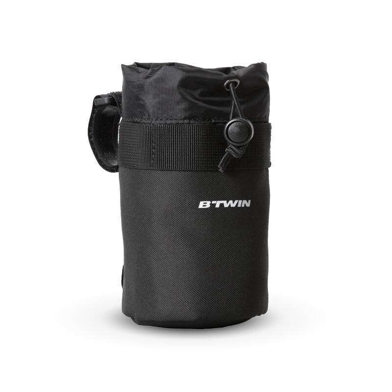 Fabric handlebar bottle cage top