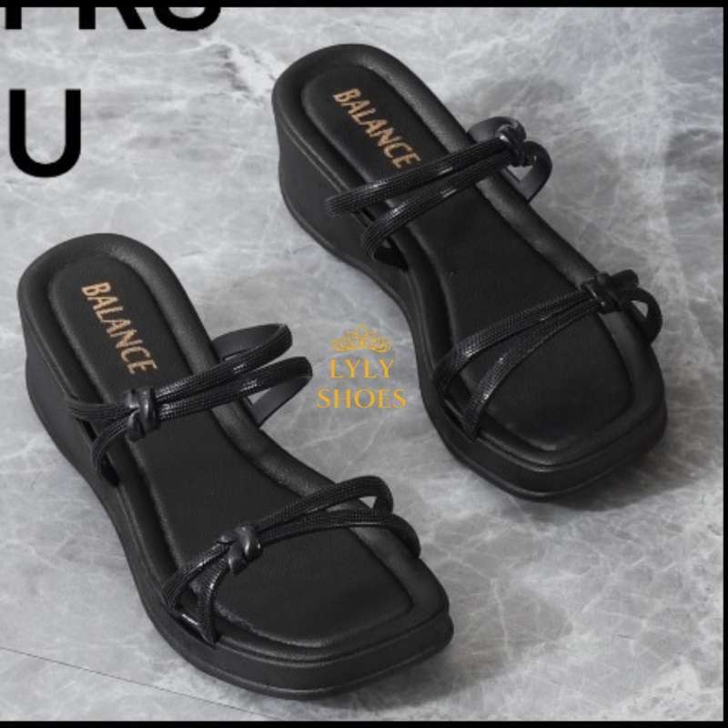 Sandal Wanita Balance Selop Ban Dua Import Hak Tinggi Bahan PCU 2212 26