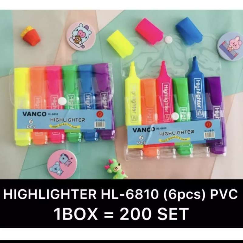 Jual Highlighter Pen Hl 6810 Neon /stabilo Isi Neon Di Seller