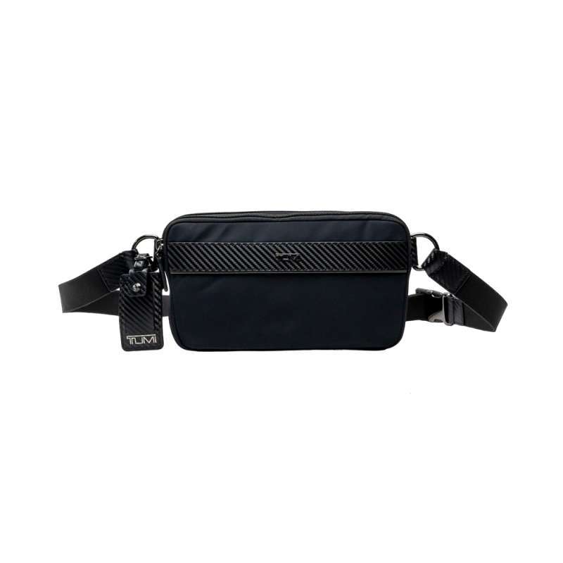 Jual Tumi Canton Slim Nylon Waist Pack Black Carbon di Seller