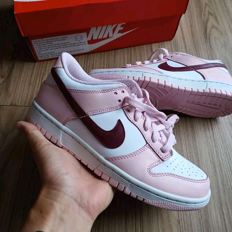Nike Dunk Low Pink Red White (GS) || triple foam fuchsia archeo
