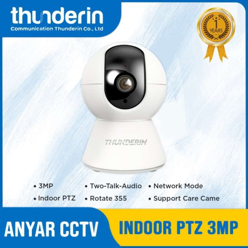 Promo Cctv Wireless Wifi Indoor Ptz 3mp Thunderin Smart Ip