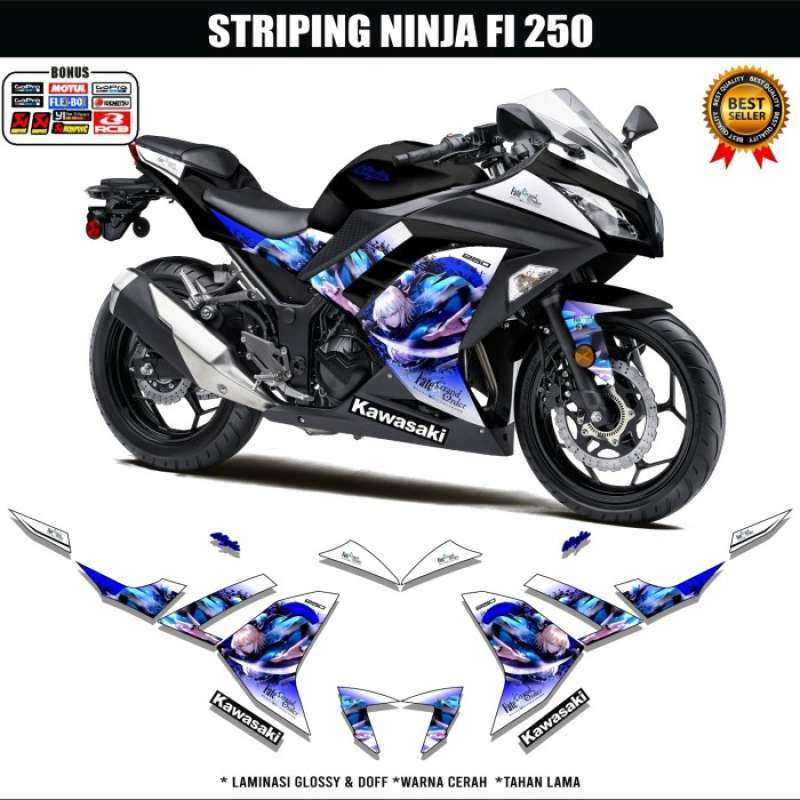 Jual Striping Kawasaki Ninja 250 Fi Sticker Decal Motor Ninja 250