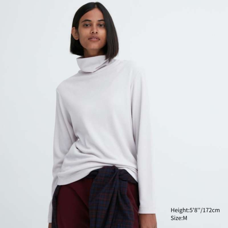 Jual UNIQLO HEATTECH Pullover Fleece Kerah Tinggi Lengan Panjang