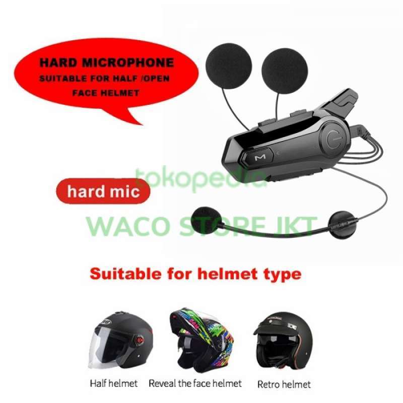 Promo Intercom Helm Motor Motorcycle Headset Helmet Bluetooth