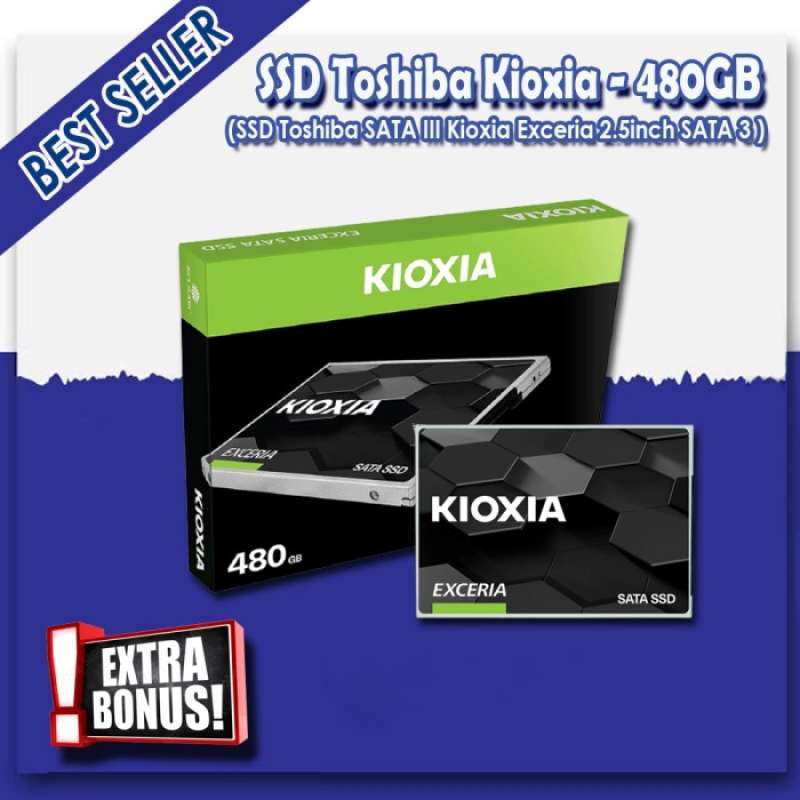 Promo Kioxia SSD Toshiba 480GB Internal SATA 3 Diskon 23 di