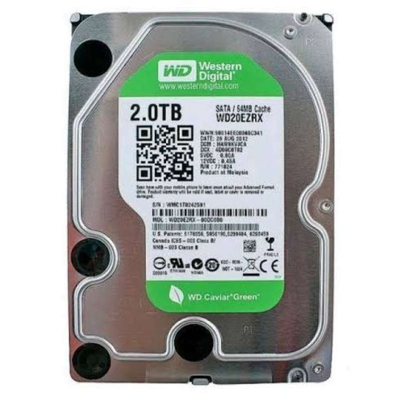 最旬ダウン Green 探し求め Caviar HDD WD 2TB 新品、未開封、未使用 2台出品 内蔵型ハードディスクドライブ