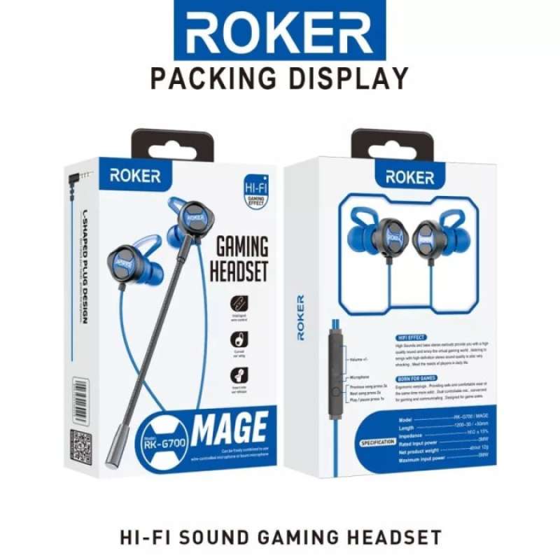Promo Headset Gaming Roker Mage Rkg 700 Earphone Gaming Diskon 23