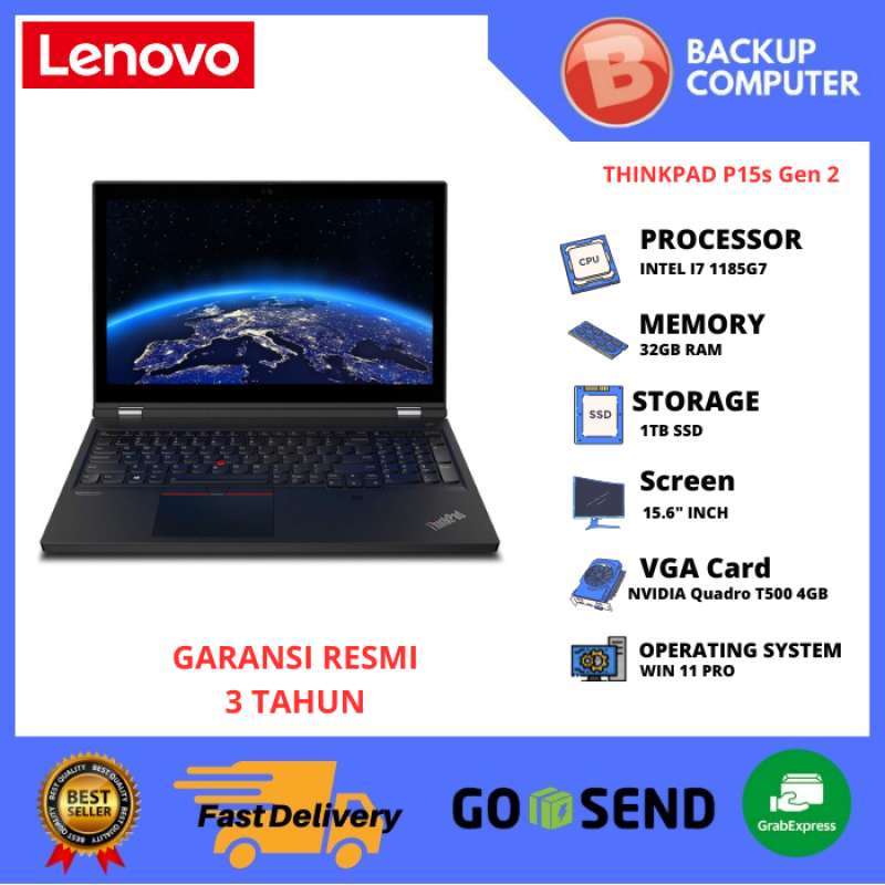 Jual Lenovo Thinkpad P15s Gen 2 20w600gyid/20w600h1id Intel I7