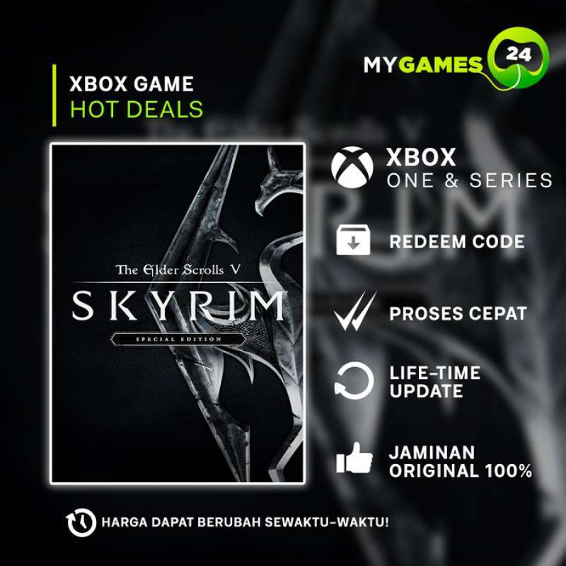 Jual The Elder Scrolls V Skyrim Special Edition Xbox One X S