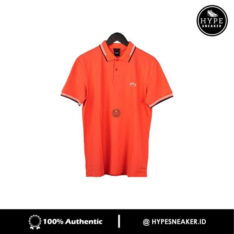 Jual Polo HUGO BOSS WAVE ORANGE POLO 100 ORIGINAL di Seller