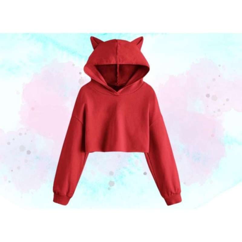 Baju deals hoodie crop