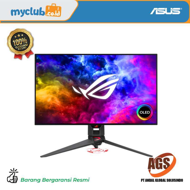 Jual Asus Monitor Gaming Rog Swift Oled Pg27aqdm Panel Oled 1440p