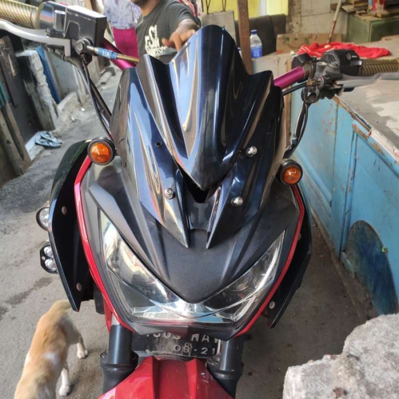 Promo Windshield Kawasaki Z250 R Promo Hitam Diskon 38 di