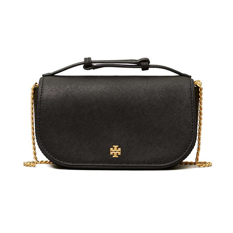 Jual Tory Burch Emerson Top Handle Crossbody Bag Black di Seller