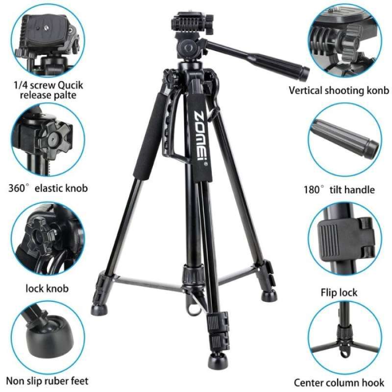 Promo Tripod Professional DSLR Mirrorless Pan Head Tripod Kamera