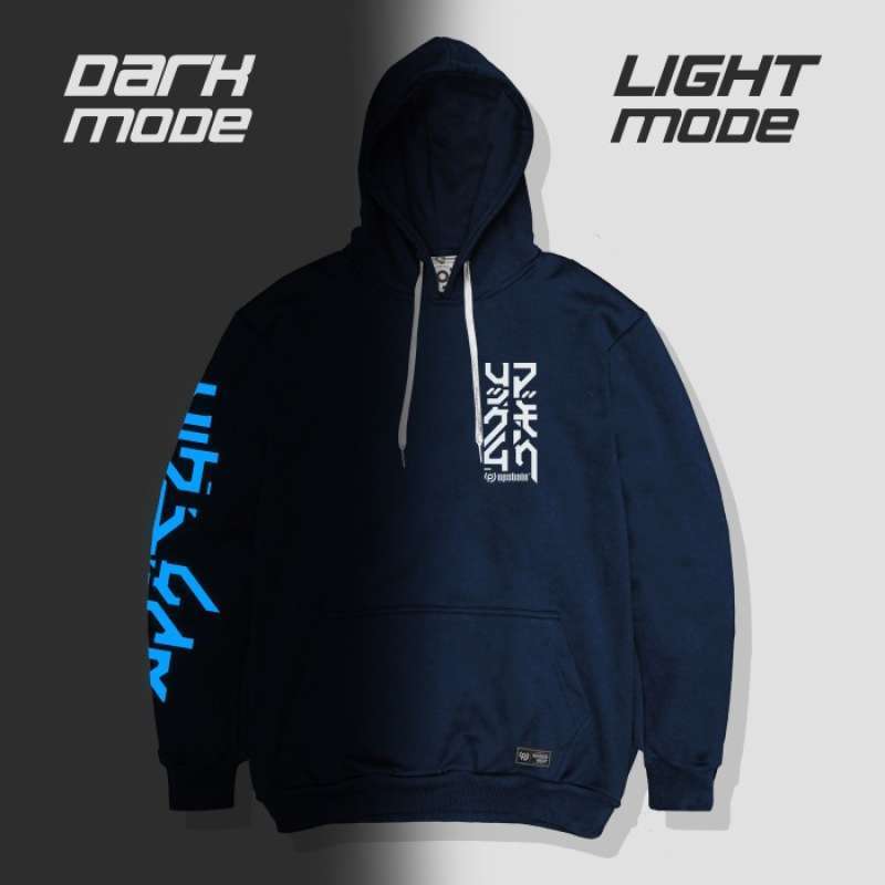 Promo JAKET HOODIE PRIA WANITA DISTRO GLOW IN THE DARK UPSTAIN