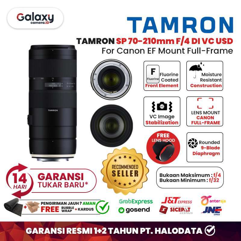 Lensa Tamron SP 70-210 DI VC USD For Canon EF FullFrame Resmi