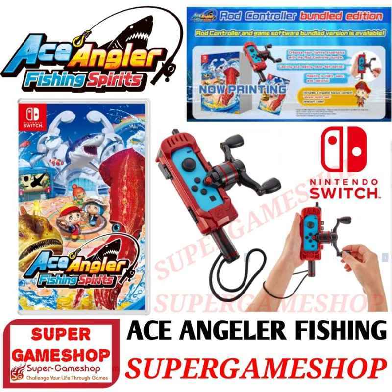 Ace Angler: Fishing Spirits [Rod Controller Bundled Edition] (Limited  Edition) (English) for Nintendo Switch