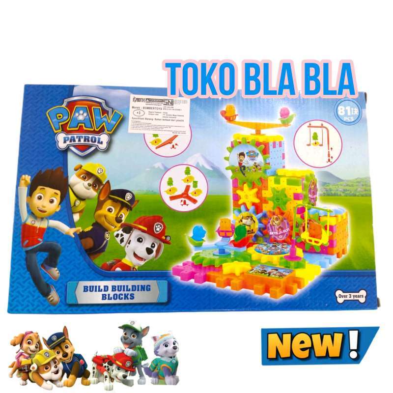 Paw patrol building blocks sales