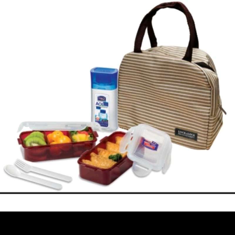 Jual Lock Lock Lunch Bag Set new Lock lock Lunch Box Lock N Lock Di Seller Hattiee Shop Wanasari Kab. Bekasi Blibli
