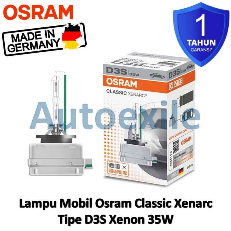 Jual Osram HID Xenon D3S 35W PK32d-5 Original Garansi Lampu Depan