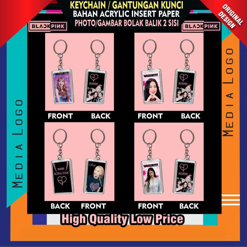 Keychain with paper insert deals